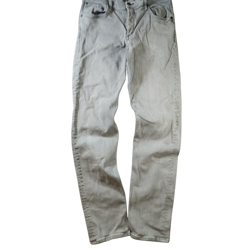 rag & bone Standard Issue Fit 2 Slim Jeans Men 34 Gray Button Fly Stretch